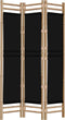 vidaXL - Kamerscherm - 3-panelen - inklapbaar - 120 - cm - bamboe - en - canvas