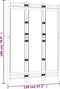 vidaXL - Kamerscherm - 3-panelen - inklapbaar - 120 - cm - bamboe - en - canvas