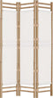 vidaXL - Kamerscherm - 3-panelen - inklapbaar - 120 - cm - bamboe - en - canvas