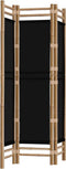 vidaXL - Kamerscherm - 3-panelen - inklapbaar - 120 - cm - bamboe - en - canvas