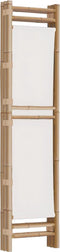 vidaXL - Kamerscherm - 3-panelen - inklapbaar - 120 - cm - bamboe - en - canvas