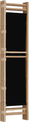 vidaXL - Kamerscherm - 3-panelen - inklapbaar - 120 - cm - bamboe - en - canvas
