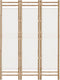 vidaXL - Kamerscherm - 3-panelen - inklapbaar - 120 - cm - bamboe - en - canvas