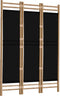 vidaXL - Kamerscherm - 3-panelen - inklapbaar - 120 - cm - bamboe - en - canvas