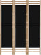 vidaXL - Kamerscherm - 3-panelen - inklapbaar - 120 - cm - bamboe - en - canvas