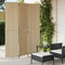 vidaXL - Kamerscherm - 3 - panelen - poly - rattan - beige