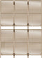 vidaXL - Kamerscherm - 3 - panelen - poly - rattan - beige