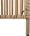 vidaXL - Kamerscherm - 3 - panelen - poly - rattan - beige