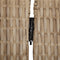 vidaXL - Kamerscherm - 3 - panelen - poly - rattan - beige