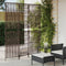 vidaXL - Kamerscherm - 3 - panelen - poly - rattan - bruin