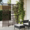 vidaXL - Kamerscherm - 3 - panelen - poly - rattan - bruin