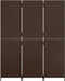 vidaXL - Kamerscherm - 3 - panelen - poly - rattan - bruin