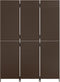 vidaXL - Kamerscherm - 3 - panelen - poly - rattan - bruin