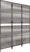 vidaXL - Kamerscherm - 3 - panelen - poly - rattan - bruin