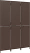 vidaXL - Kamerscherm - 3 - panelen - poly - rattan - bruin