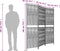 vidaXL - Kamerscherm - 3 - panelen - poly - rattan - grijs