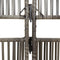 vidaXL - Kamerscherm - 3 - panelen - poly - rattan - grijs