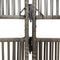 vidaXL - Kamerscherm - 3 - panelen - poly - rattan - grijs