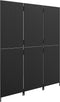 vidaXL - Kamerscherm - 3 - panelen - poly - rattan - zwart