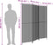 vidaXL - Kamerscherm - 3 - panelen - poly - rattan - zwart