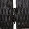 vidaXL - Kamerscherm - 3 - panelen - poly - rattan - zwart