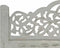 vidaXL - Kamerscherm - 4 - panelen - handgesneden - 160x165 - cm - mangohout - grijs