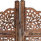 vidaXL - Kamerscherm - 4 - panelen - handgesneden - 160x165 - cm - mangohout - bruin