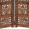 vidaXL - Kamerscherm - 4 - panelen - handgesneden - 160x165 - cm - mangohout - bruin