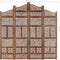 vidaXL - Kamerscherm - 4 - panelen - handgesneden - 160x165 - cm - mangohout - bruin