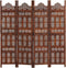 vidaXL - Kamerscherm - 4 - panelen - handgesneden - 160x165 - cm - mangohout - bruin