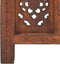 vidaXL - Kamerscherm - 4 - panelen - handgesneden - 160x165 - cm - mangohout - bruin