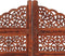 vidaXL - Kamerscherm - 4 - panelen - handgesneden - 160x165 - cm - mangohout - bruin