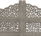 vidaXL - Kamerscherm - 4 - panelen - handgesneden - 160x165 - cm - mangohout - grijs
