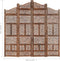 vidaXL - Kamerscherm - 4 - panelen - handgesneden - 160x165 - cm - mangohout - bruin