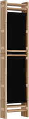 vidaXL - Kamerscherm - 4-panelen - inklapbaar - 160 - cm - bamboe - en - canvas