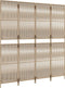 vidaXL - Kamerscherm - 4 - panelen - poly - rattan - beige