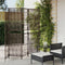 vidaXL - Kamerscherm - 4 - panelen - poly - rattan - bruin