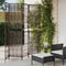 vidaXL - Kamerscherm - 4 - panelen - poly - rattan - bruin
