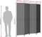 vidaXL - Kamerscherm - 4 - panelen - poly - rattan - bruin