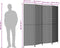 vidaXL - Kamerscherm - 4 - panelen - poly - rattan - bruin
