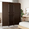 vidaXL - Kamerscherm - 4 - panelen - poly - rattan - bruin