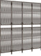 vidaXL - Kamerscherm - 4 - panelen - poly - rattan - bruin