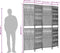 vidaXL - Kamerscherm - 4 - panelen - poly - rattan - grijs