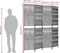 vidaXL - Kamerscherm - 4 - panelen - poly - rattan - zwart