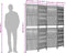 vidaXL - Kamerscherm - 4 - panelen - poly - rattan - zwart