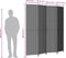 vidaXL - Kamerscherm - 4 - panelen - poly - rattan - zwart