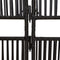 vidaXL - Kamerscherm - 4 - panelen - poly - rattan - zwart
