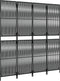 vidaXL - Kamerscherm - 4 - panelen - poly - rattan - zwart