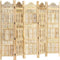 vidaXL - Kamerscherm - 5 - panelen - handgesneden - 200x165 - cm - massief - mangohout