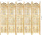 vidaXL - Kamerscherm - 5 - panelen - handgesneden - 200x165 - cm - massief - mangohout